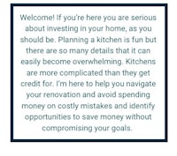 welcome if you are here are serious about investing in your home, you should be planning a kitchen